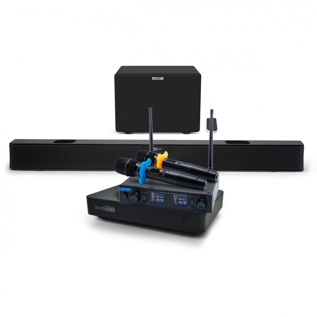 Hi-End караоке-система EVOBOX Premium + EvoSoundBar (саундбар с караоке) в Феодосии