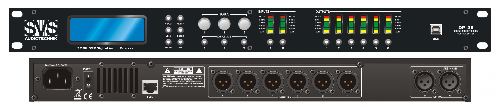 SVS Audiotechnik DP-26 Цифровой процессор: 2 входа 6 выходов в Феодосии