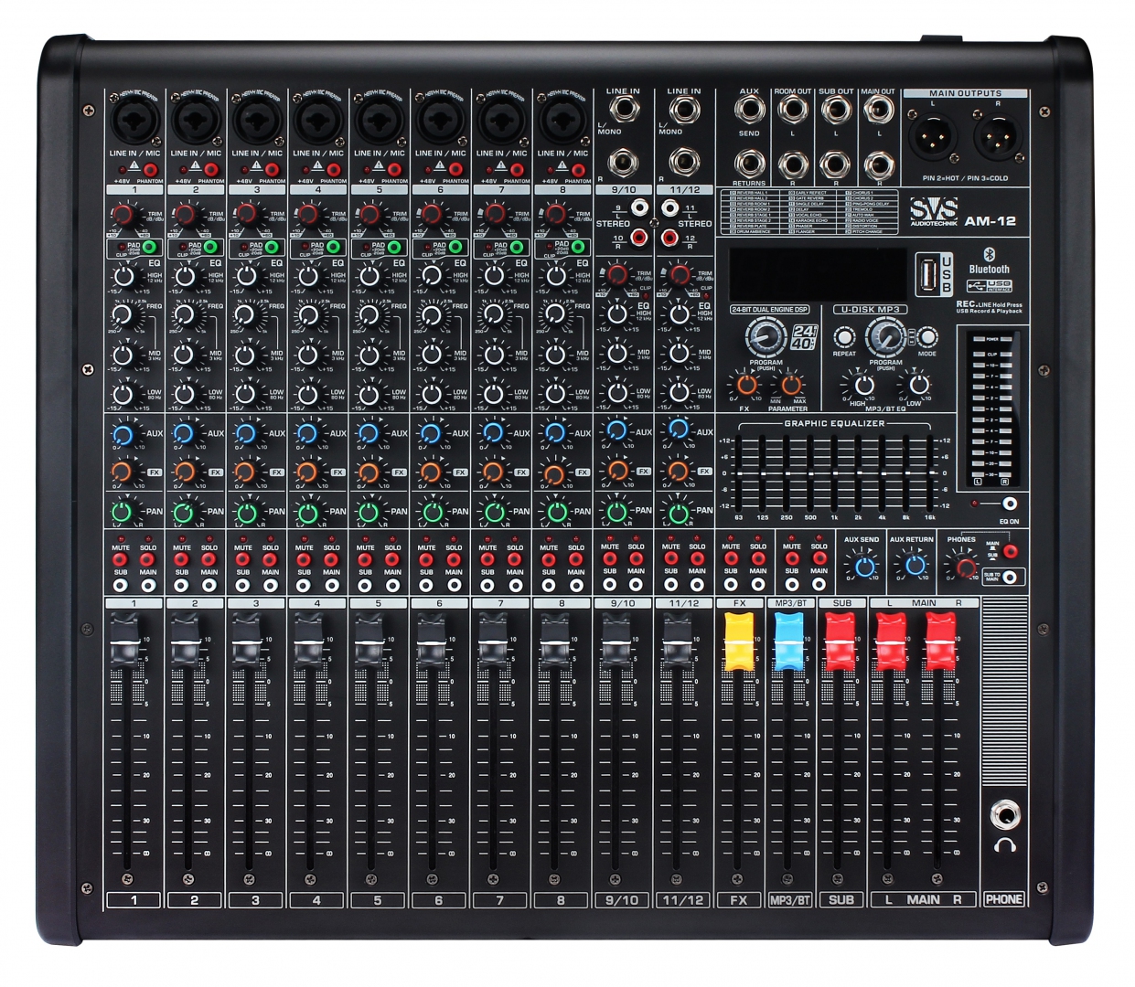 SVS Audiotechnik mixers AM-12 Микшерный пульт аналоговый, 12-канальный в Феодосии