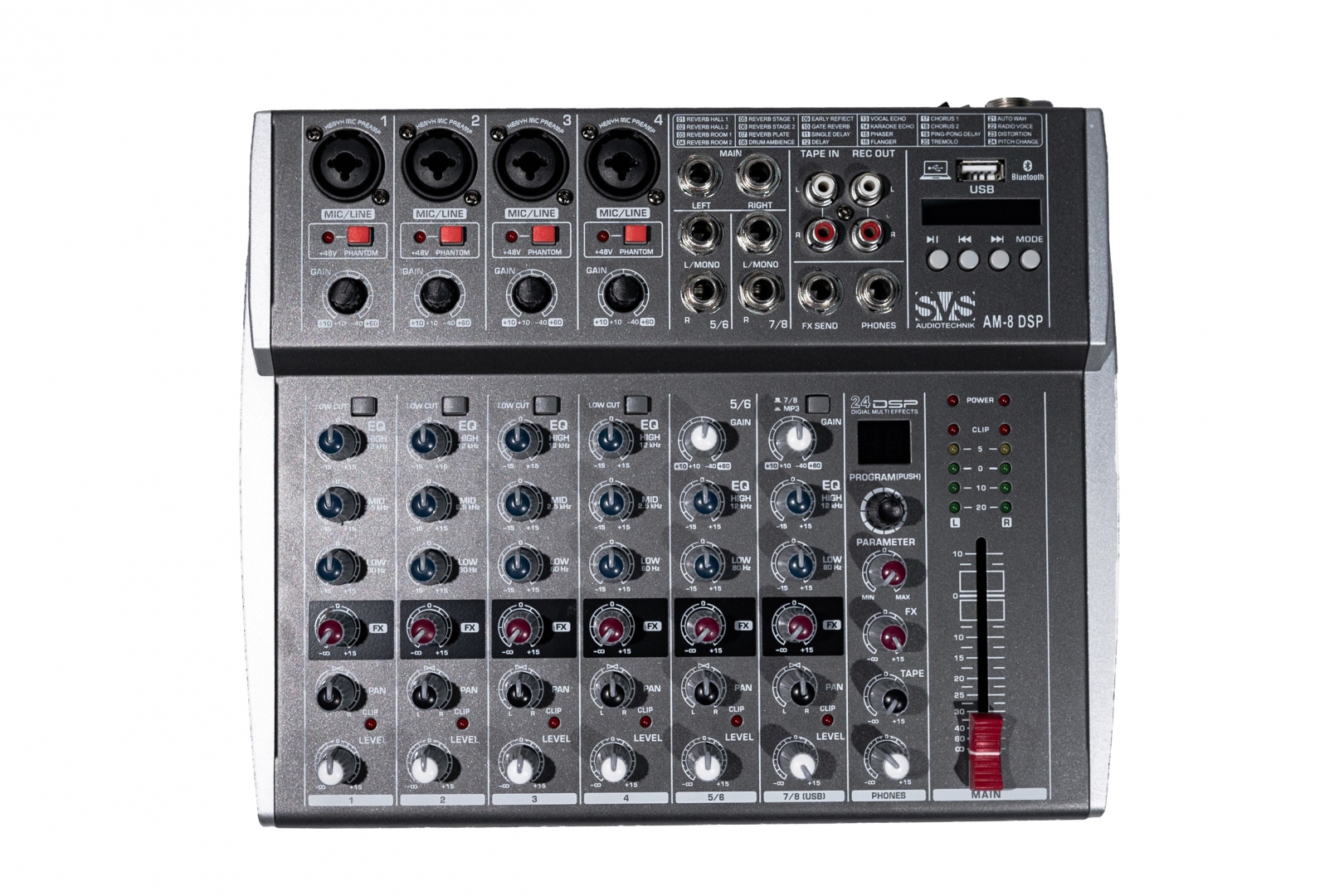 SVS Audiotechnik mixers AM-8 DSP Микшерный пульт аналоговый, 8-канальный в Феодосии